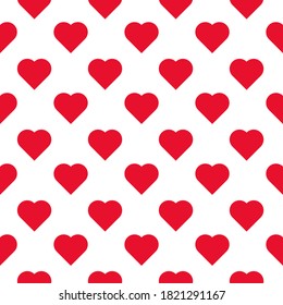 Heart or love seamless pattern. cute and trendy texture for print, fabric, packaging, wallpaper and background concept