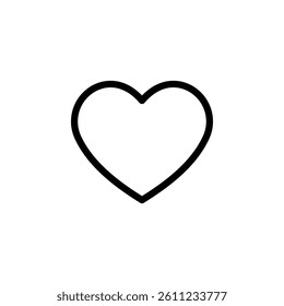 heart love shape icon. Suitable for various design projects related to love, health, charity, like and romance