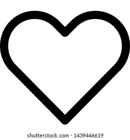Heart or love shape isolated on a white background