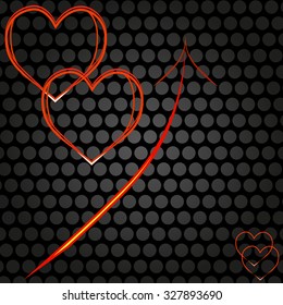 heart, love, shape, red, symbol, day, design, valentine, romance, isolated.