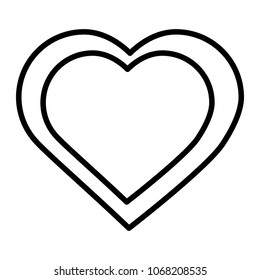 heart love shaped icon