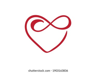 Heart love sign forever