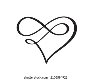 Heart love sign forever