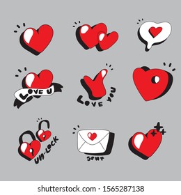 Heart love sign icon from
