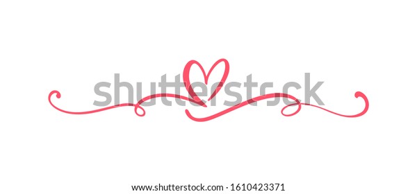 Heart love sign logo. Design\
flourish element valentine card for divider. Vector illustration.\
Infinity Romantic symbol wedding. Template for t shirt, card,\
poster.