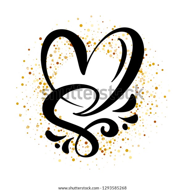Heart love sign Vector\
illustration. Romantic symbol linked, join, passion and wedding.\
Design flat element of valentine day. Template for t-shirt, card,\
poster