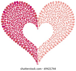 Heart of love for St. Valentine's Day
