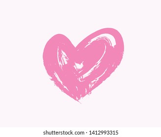 Heart love symbol design concept element vector. Valentine hearth design illustrator element for valentine day, gift, wedding, icon.