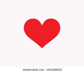 Heart love symbol design concept element vector. Valentine heart design illustrator element for valentine day, gift, wedding, icon.