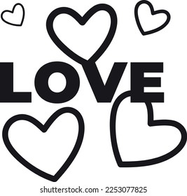 heart love symbol design concept element vector. Valentine hearth design illustrator element for valentine day, gift, wedding, icon.