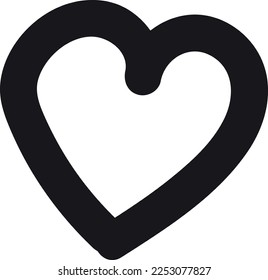 heart love symbol design concept element vector. Valentine hearth design illustrator element for valentine day, gift, wedding, icon.