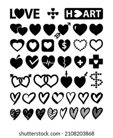 heart love symbol silhouette good use for any design you want