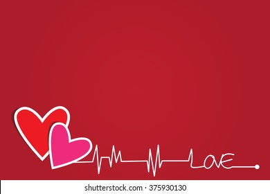 heart and love text, valentine's day