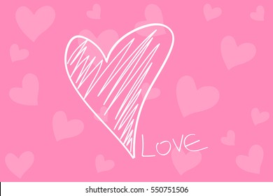 heart and love text, valentine's day