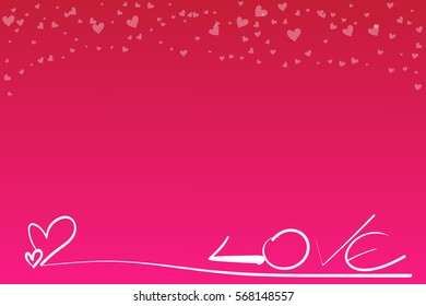 heart and love text, valentine's day