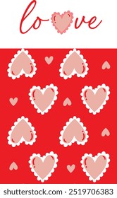 coração amor textura bonito padrão