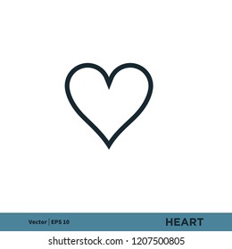 heart love valentine like vector logo element