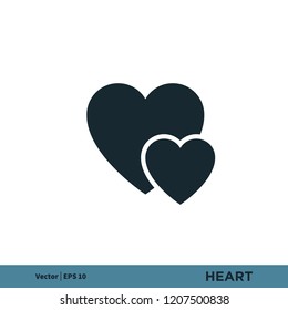 heart love valentine like vector logo element