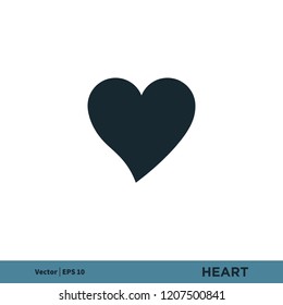 heart love valentine like vector logo element