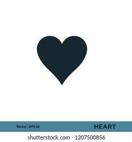 heart love valentine like vector logo element