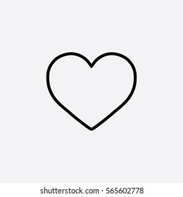 heart love valentine line icon
