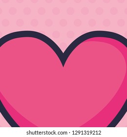 heart love valentines card