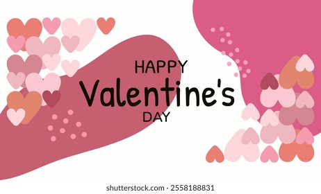 HEART, LOVE VALENTINES DAY BACKGROUND ILLUSTRATION DESIGN VECTOR GOOD FOR GREETING CARD, COVER DESIGN