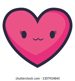 heart love valentines kawaii character