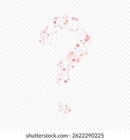 Coração amor vetor fundo. Quadro de Valentine. Coração rosa confete. Símbolos de amor espalhados. Forma de coração caindo aleatoriamente sobre fundo transparente. Belo Convite, Ilustração de Cartão de Saudação.