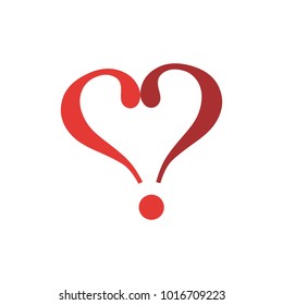 Heart love vector design