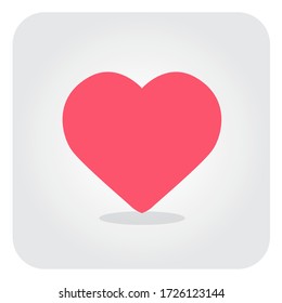 Heart Love Vector Style Flat
