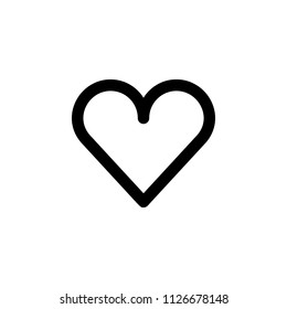 Heart love. vector icon.