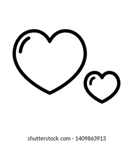 Heart Love Vector Icon Design Template