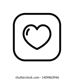 Heart Love Vector Icon Design Template