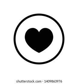 Heart Love Vector Icon Design Template