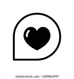 Heart Love Vector Icon Design Template