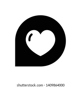 Heart Love Vector Icon Design Template