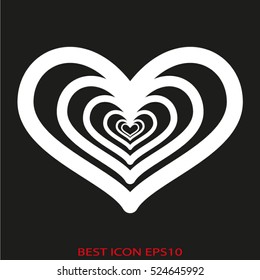 heart, love, vector icon, eps10