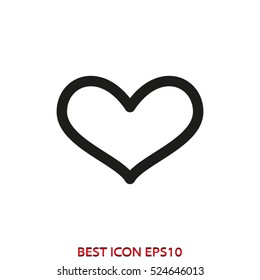 heart, love, vector icon, eps10