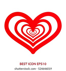 heart, love, vector icon, eps10