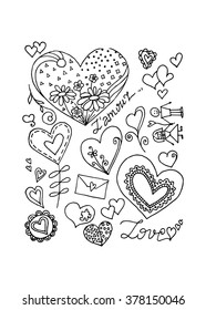 Heart and love, vector illustration
