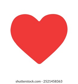 Heart  love vector illustration art design. Romance or valentine's day red heart, love silhouette vector icons. Artistic red heart love symbols isolated editable vector image on white background.