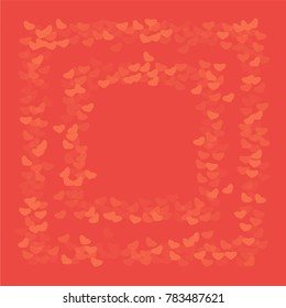 Heart love which consists of isolated elements. Modern style with ethnic elements in heart love. Can be used as print, wallpaper, cards, valentine cards, logo, background and etc.
