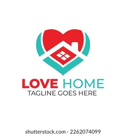  Heart Love Window Home Logo