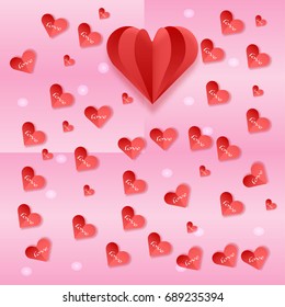 Heart for love you so much - vector concept