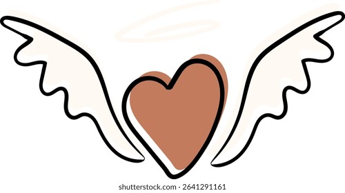 Heart lovely concept icon. Heart, love, romance or valentine's day red heart sticker. Artistic element