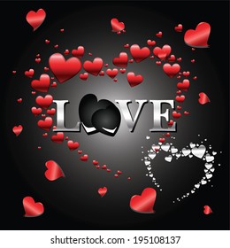 Heart of Love.Vector illustration.