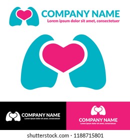 Heart and Lung logo design