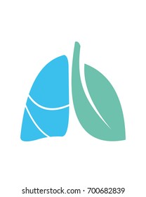 Heart and lungs logo template