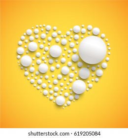 Heart made by realistic spheres